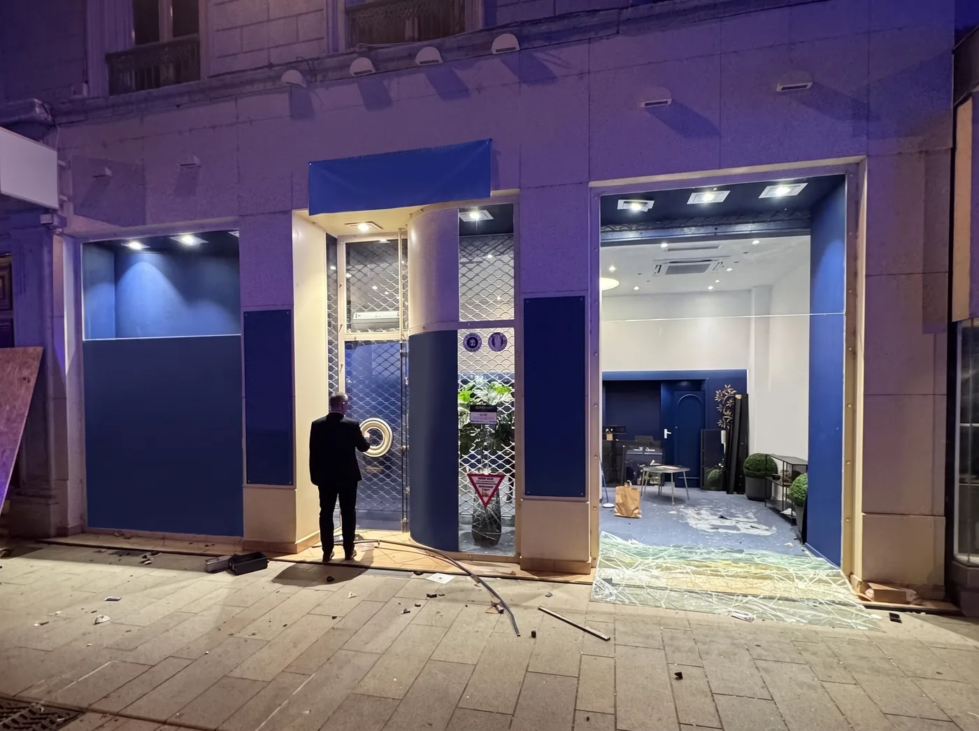 Mise en sécurité de vitrine à Gennevilliers